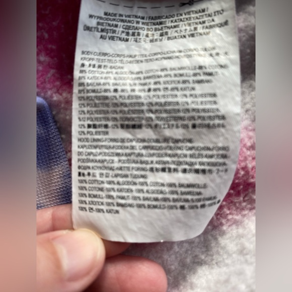 Vans New Age Pullover unisex Hoodie Rainbow Tie Dye medium - Picture 9 of 9